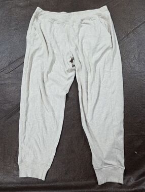 NWOT 100% Cotton Pact Women's Joggers Cream size XL